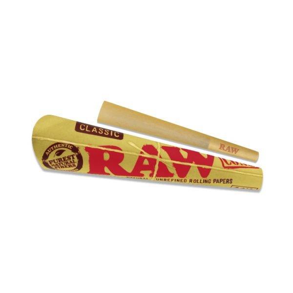 Raw Rolling Paper Raw Classic Cones 1 1/4 (Box of 96 Cones