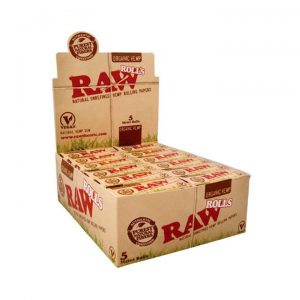 Raw Rolling Paper | Raw Organic Hemp Rolls Kingsize Slim 5 Meter – Box of 24