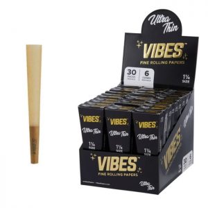 VIBES | Cones Hemp 1 ¼ Size | Box of 30 Packs