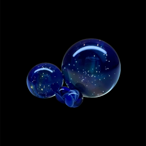 78 Glass | Galaxy Blue Dot Work Marble Set