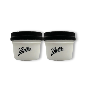 Re:stash Jar | 4oz Baller Bucket Jar | White