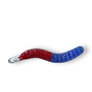 Emperial Glass | Sour Worms Pendy | Blue Red Mix