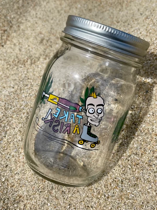 Ouchkick | TAKE A RISK 16oz Ball Jars - Image 4